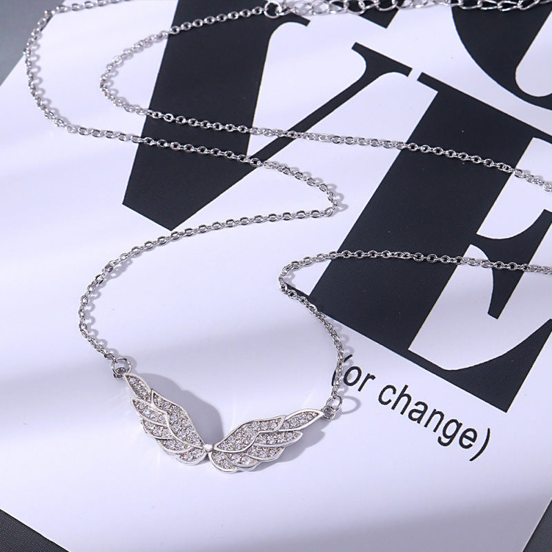 Pavé Angel Wings Choker (Light Luxury Niche Magical Necklace)