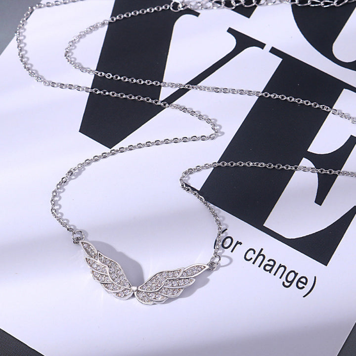Pavé Angel Wings Choker (Light Luxury Niche Magical Necklace)