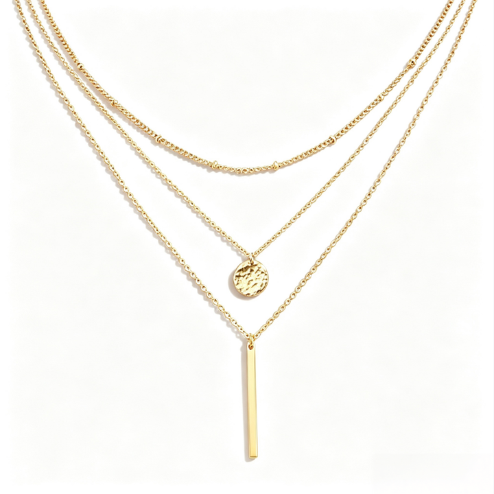 Multi-layer Gold Stackable Necklace Set, 4 Styles Available, Dainty Choker