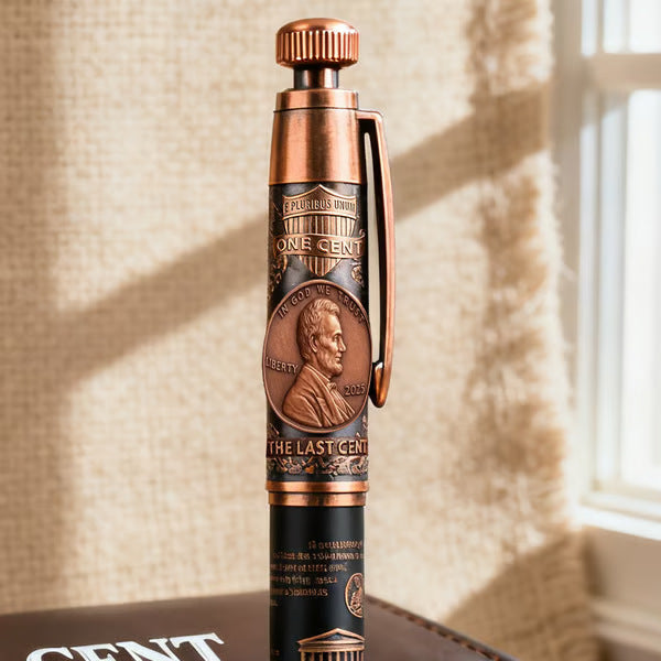 2025 Lincoln Penny Commemorative Metal Ballpoint Pen (Coin Collection Theme Style)