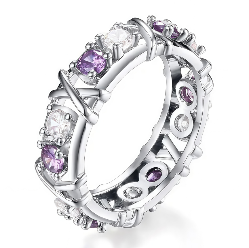 Cross-Wrapped Diamond Ring (Luxury Vintage Personalized Style)