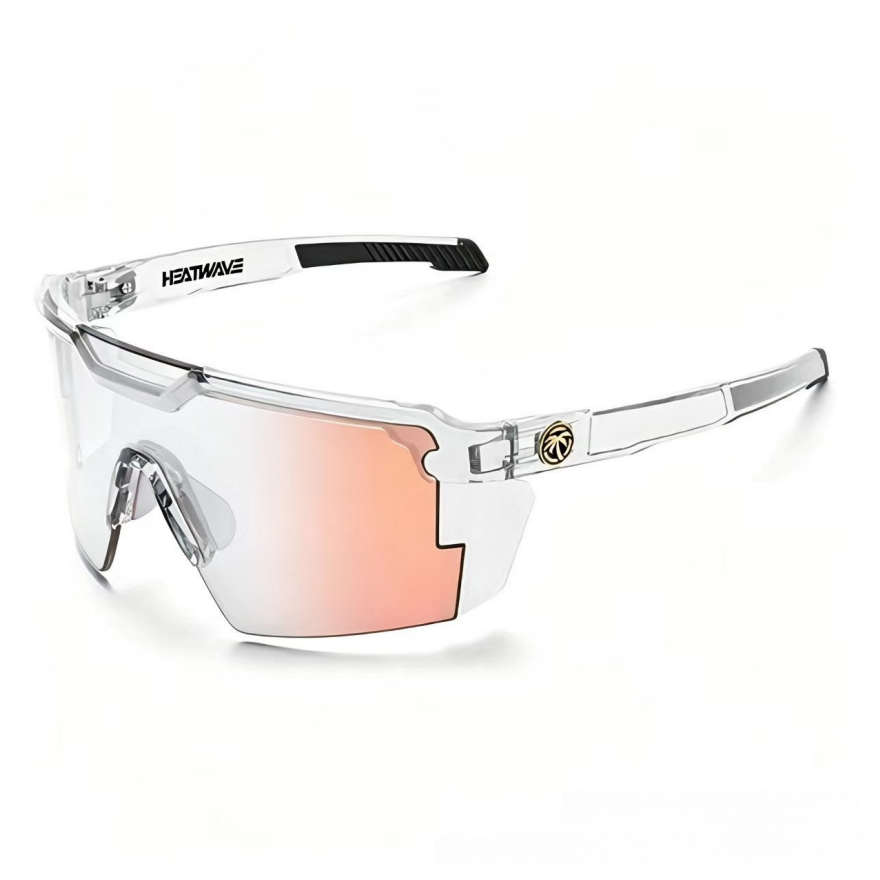 Outdoor Rimless Polarized Cycling Sunglasses, Multi-Color Coated Windproof Non-Slip Sports Shades for Running Fishing Cycling