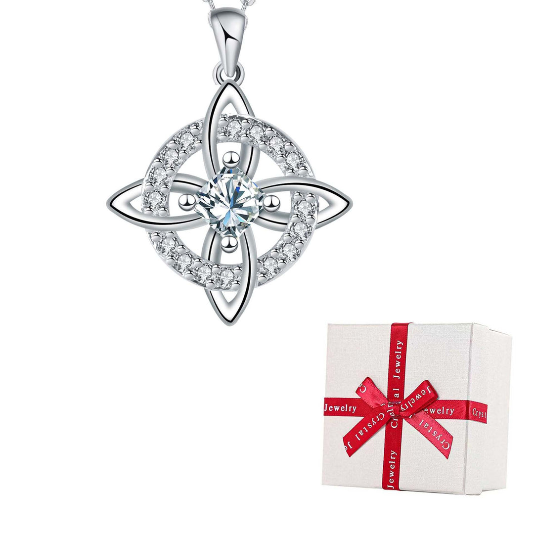 Celtic Knot Birthstone Necklace