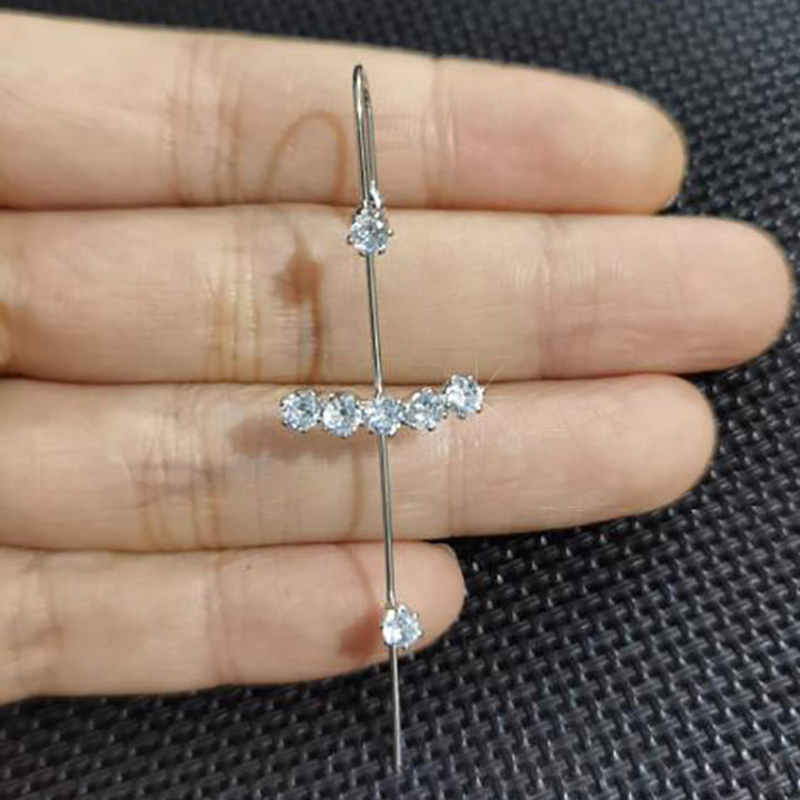 Geometric Diamond Ear Cuff Set (Light Luxury Niche Sweet & Cool Earrings)