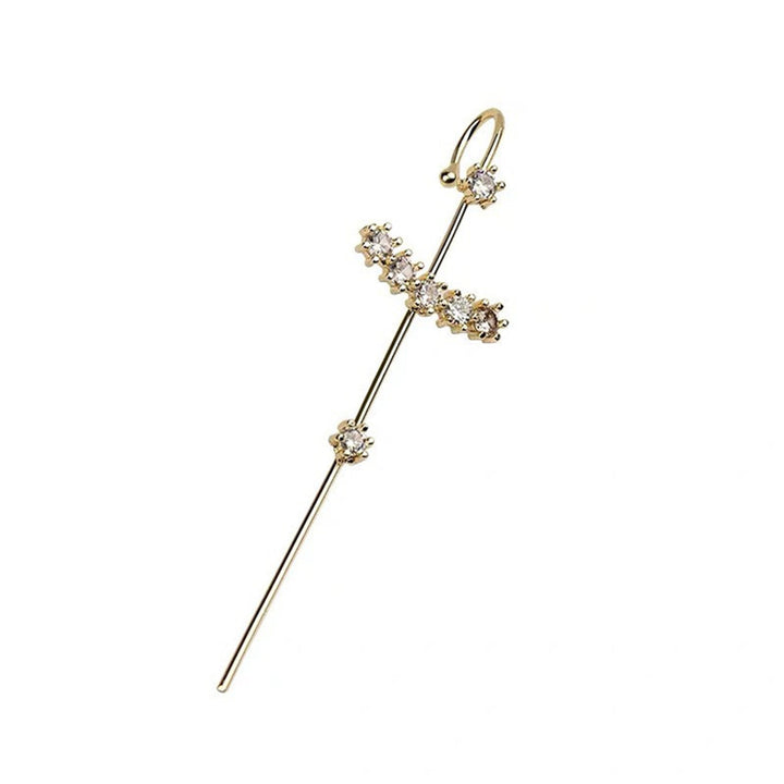 Geometric Diamond Ear Cuff Set (Light Luxury Niche Sweet & Cool Earrings)