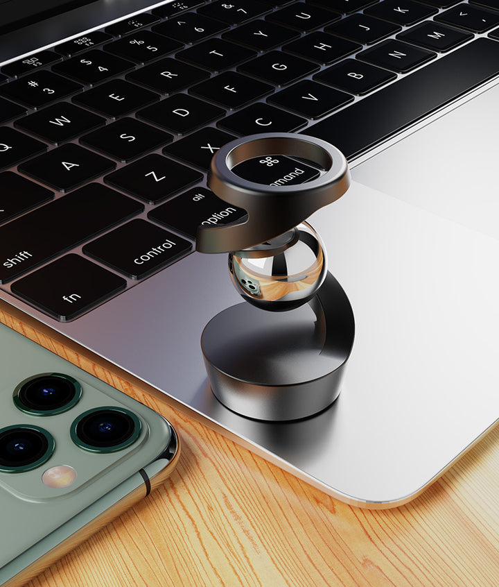 Magnetic Floating Spiral Black Technology Ornament (Stress-Relief Decor Style)