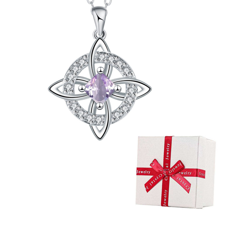 Celtic Knot Birthstone Necklace