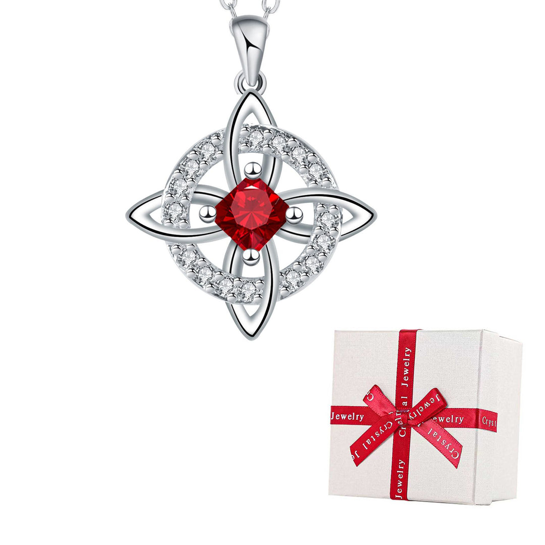Celtic Knot Birthstone Necklace