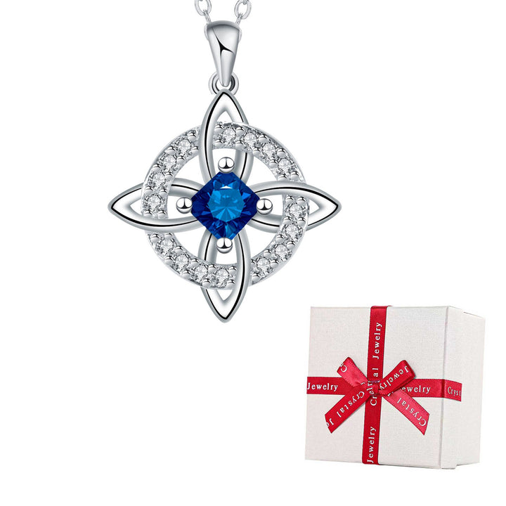 Celtic Knot Birthstone Necklace