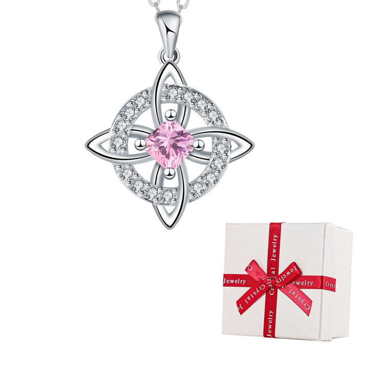 Celtic Knot Birthstone Necklace