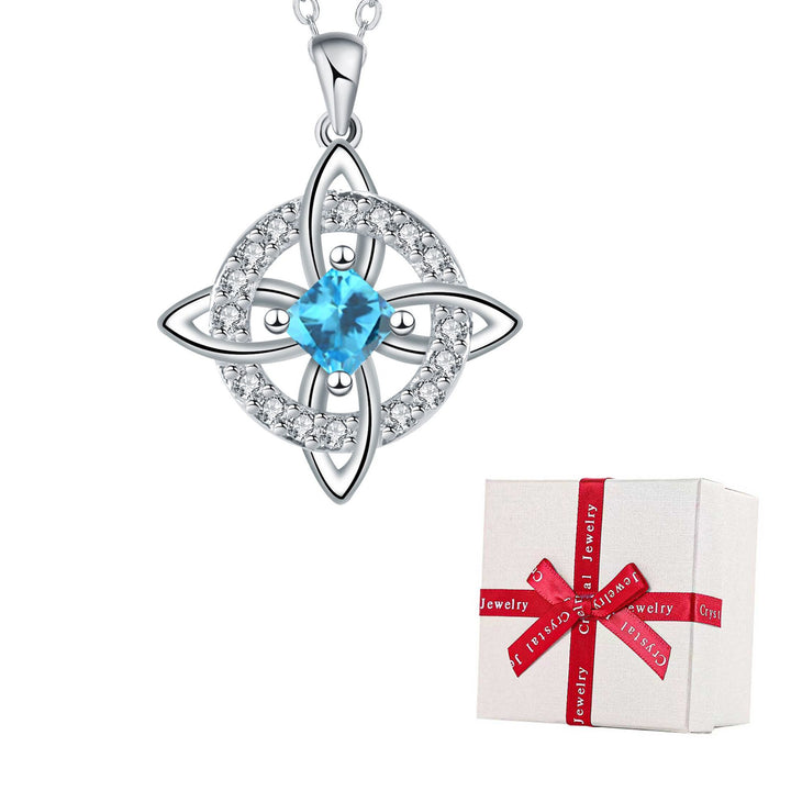 Celtic Knot Birthstone Necklace