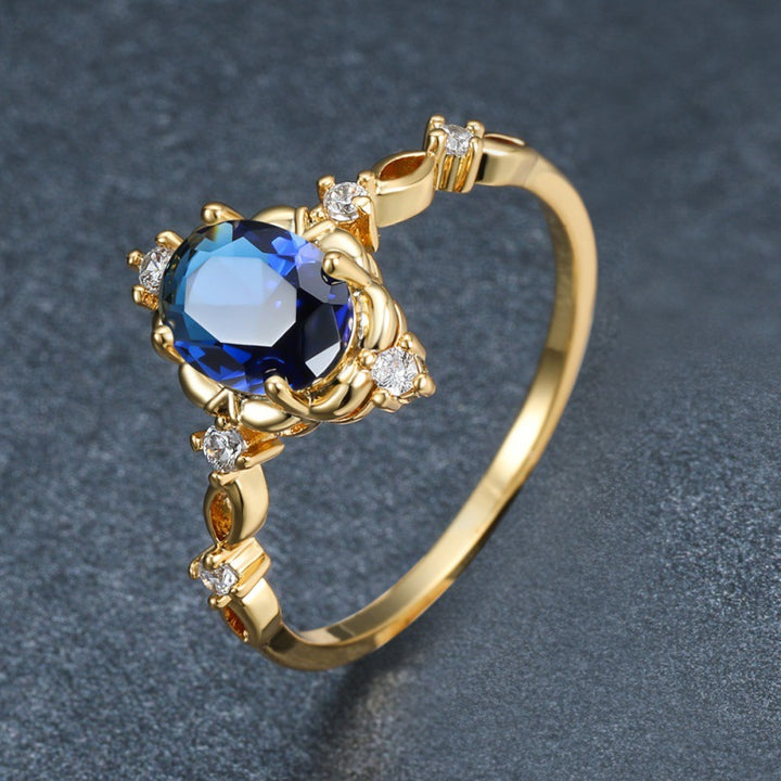 Vintage Oval Diamond Statement Ring (Luxury 18K Gold Engagement Band)