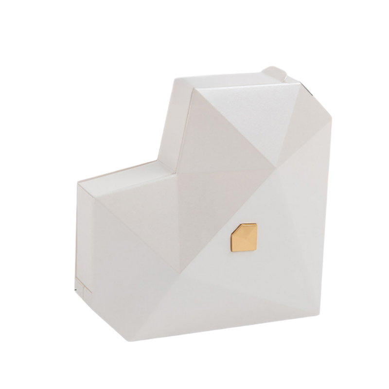 Diamond‑Cut Heart‑Shaped Jewelry Gift Box, Multiple‑Color Options