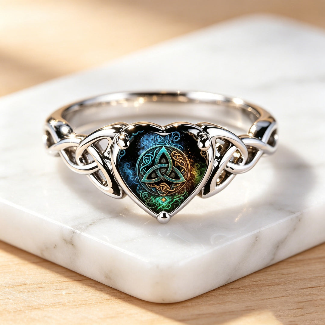 Heart Celtic Knot Ring