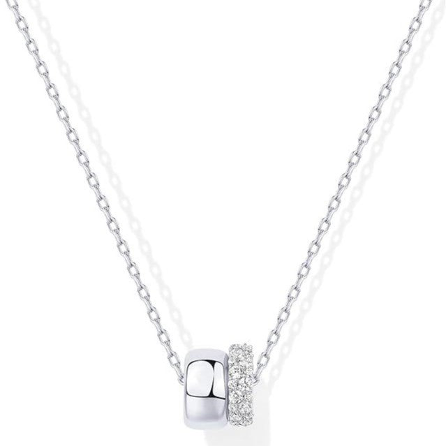 Dual Cylinder Bead Necklace