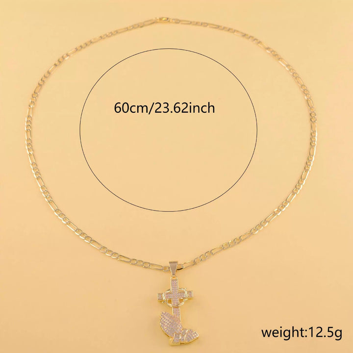 S925 Silver Fully Paved Anchor Pendant Necklace, Hip Hop Iced Out Nautical Men’s Chain
