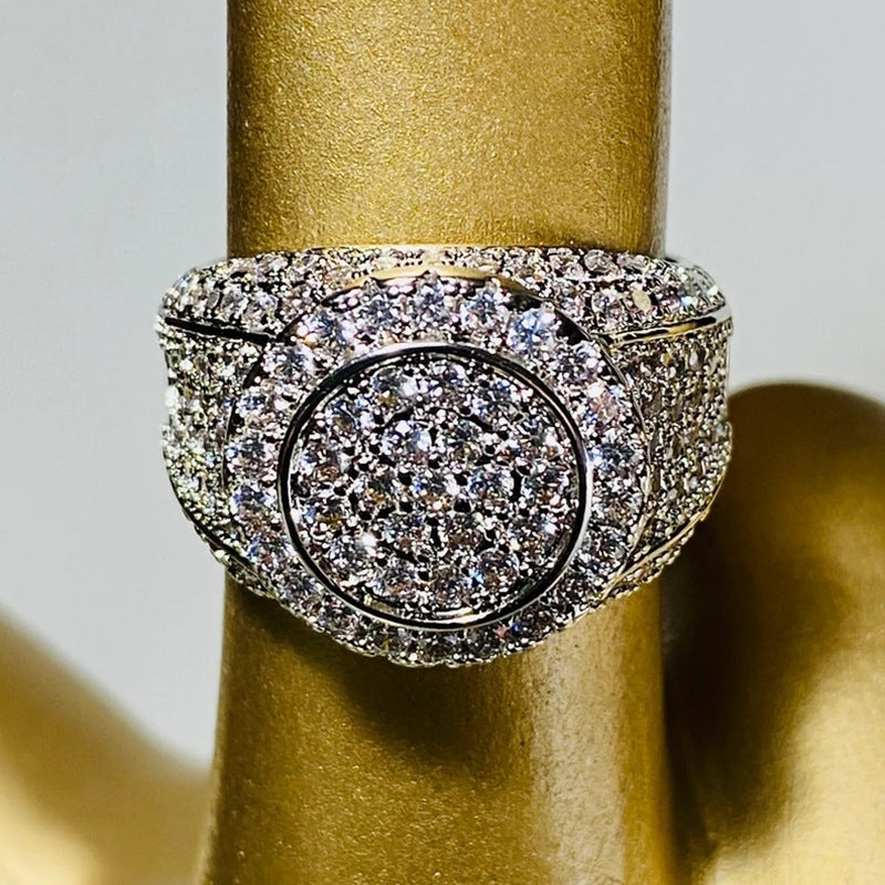 Double Halo Paved Ring