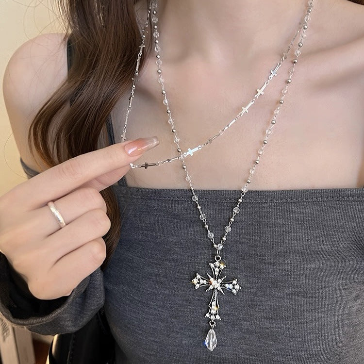 Rhinestone Turtle Pendant Necklace, Vintage Crystal Tortoise Animal Necklace