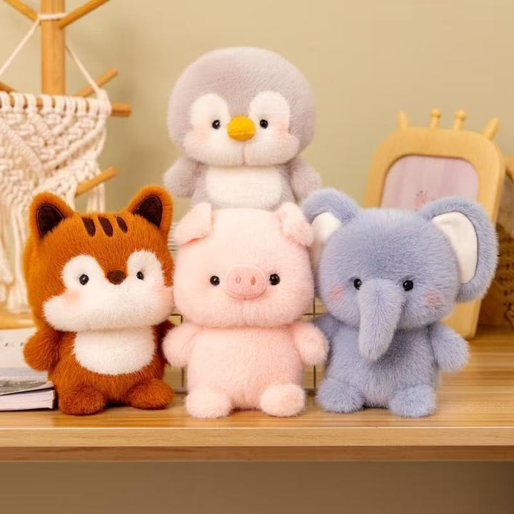 Cute Healing Animal Plush Doll, Multi-Style Cartoon Kids Comfort Stuffed Toy Desktop Ornament Gift