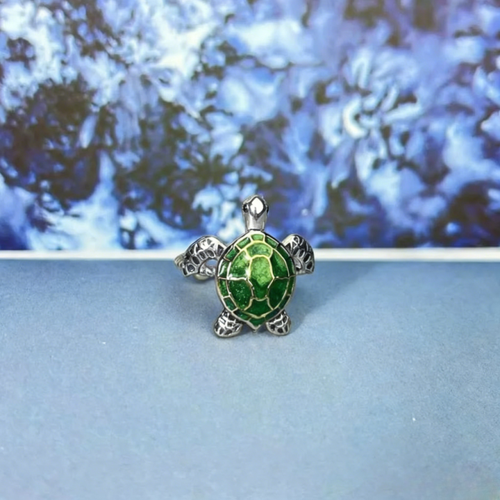 Lucky Turtle Adjustable Ring