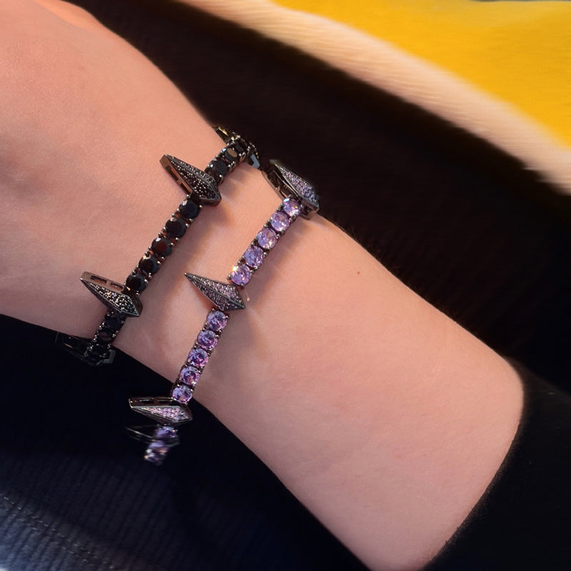 Hip-Hop Panther Full Zircon Bracelet – Punk Style Bangle