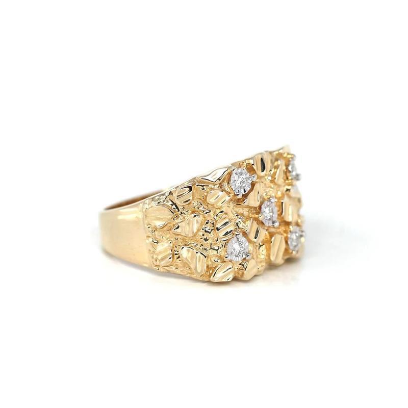 Gold Bar Design Ring for Men & Women