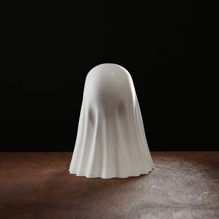 Funny Ghost Figurine with Middle Finger – Creative Desk Décor