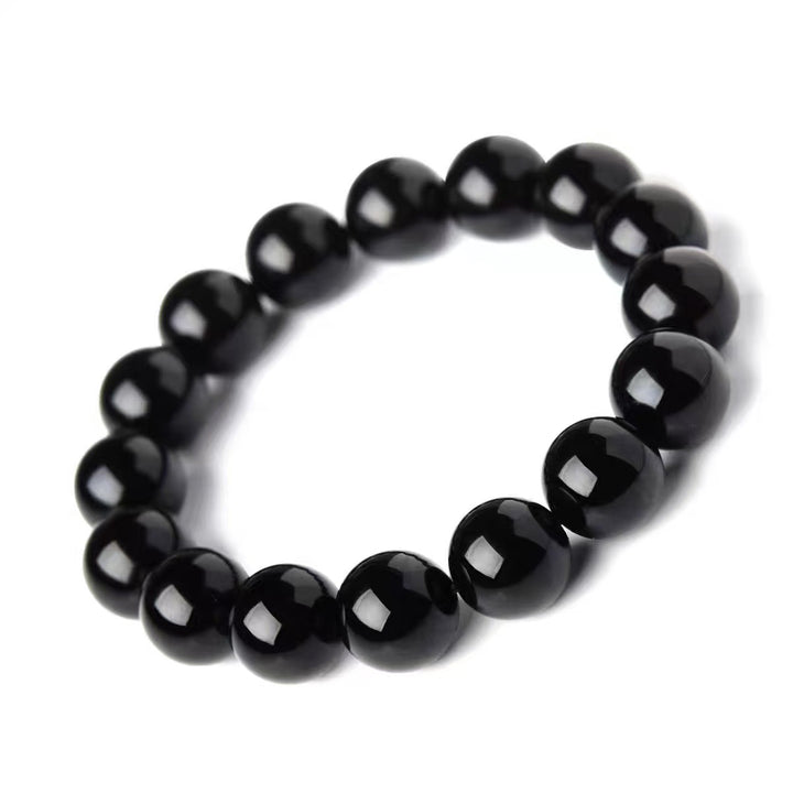 Natural Black Obsidian Good Luck Bracelet
