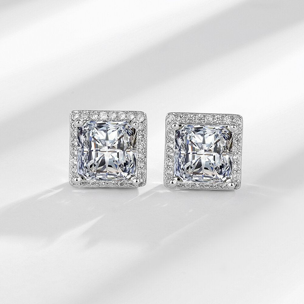 Luxury Cube Zircon Earrings
