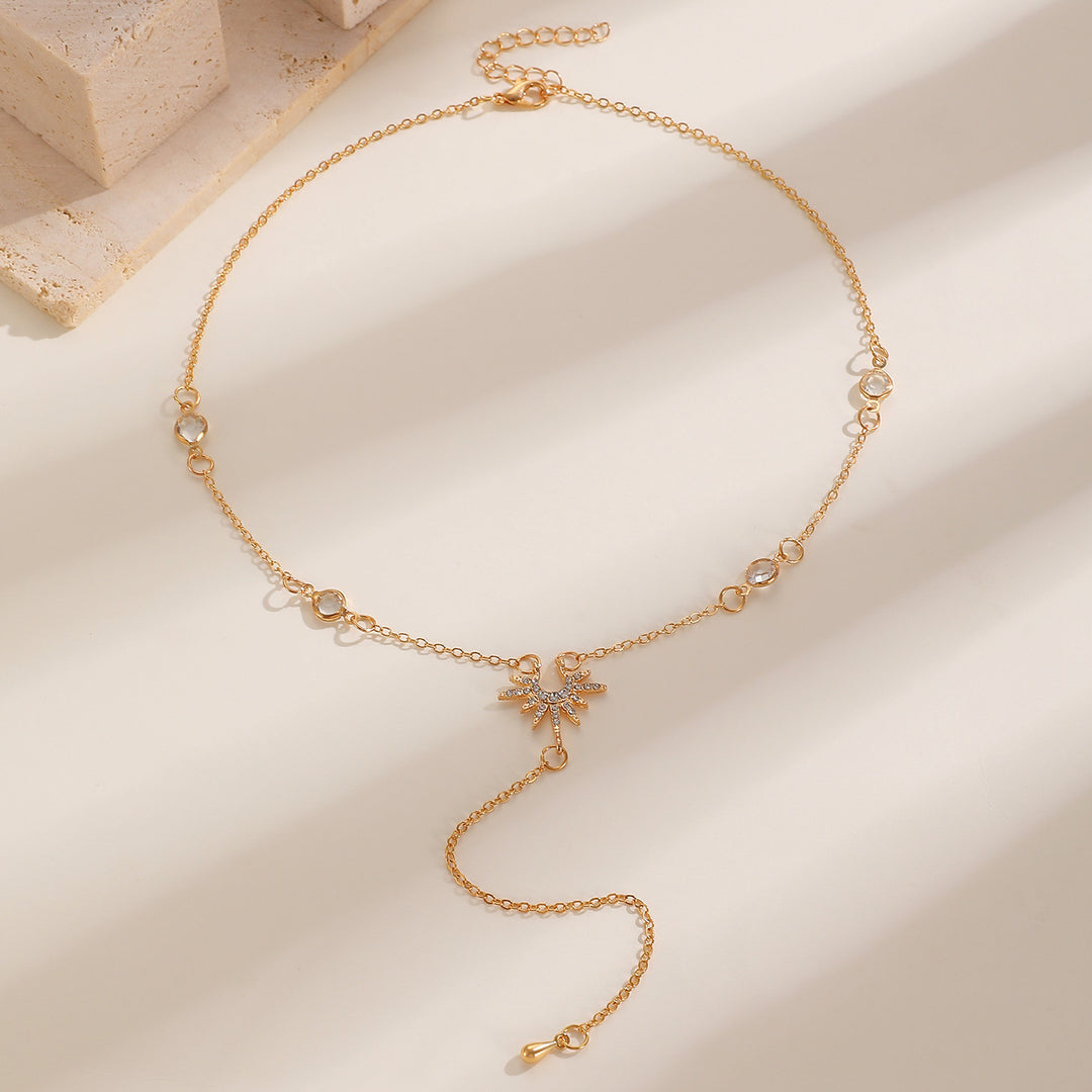 Starburst Y-Shaped Adjustable Necklace (2 Colors Delicate Pendant)
