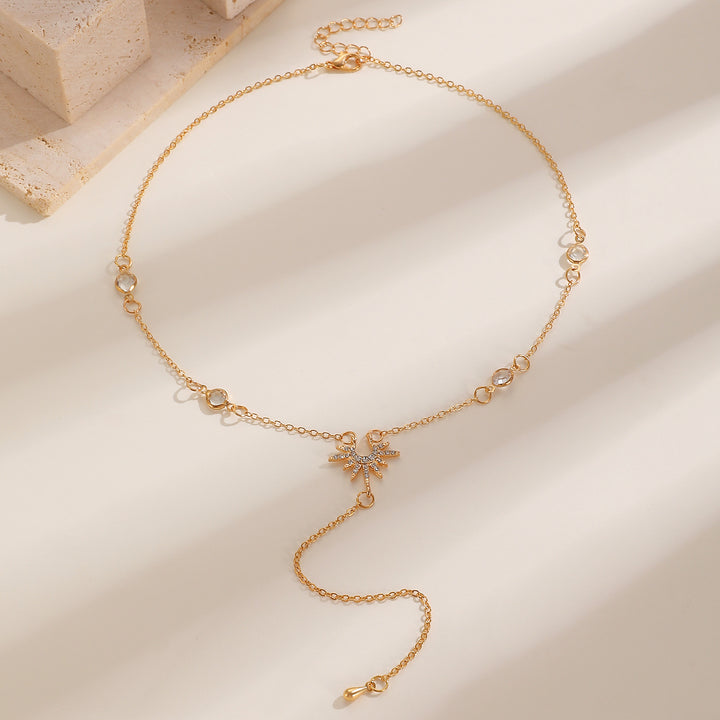 Starburst Y-Shaped Adjustable Necklace (2 Colors Delicate Pendant)