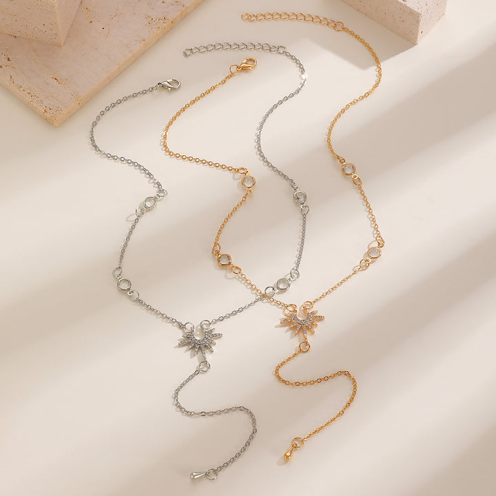 Starburst Y-Shaped Adjustable Necklace (2 Colors Delicate Pendant)