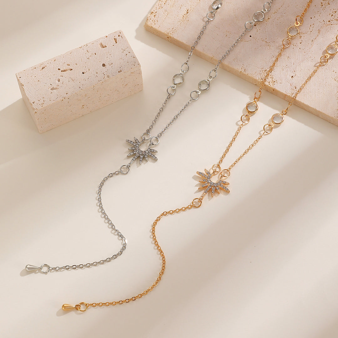 Starburst Y-Shaped Adjustable Necklace (2 Colors Delicate Pendant)