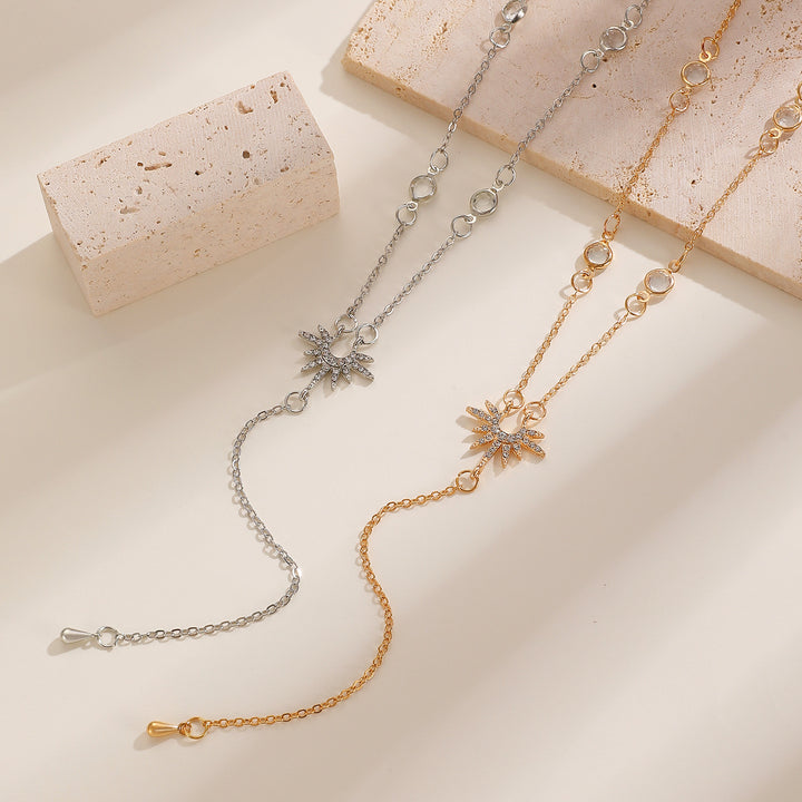 Starburst Y-Shaped Adjustable Necklace (2 Colors Delicate Pendant)