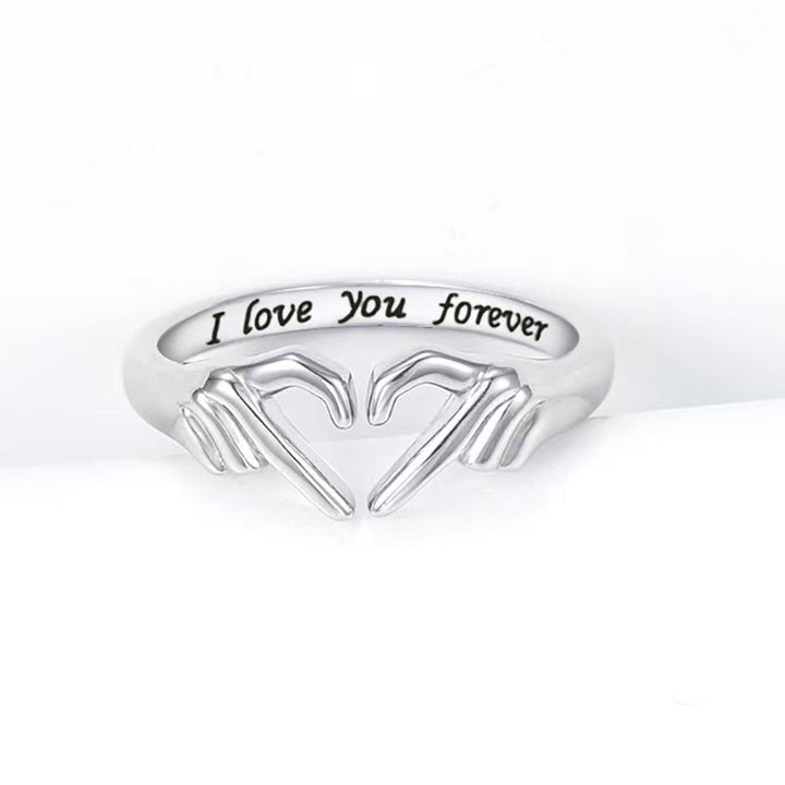 Hands Making Heart Open Ring (Eternal Confession Vibe Style)