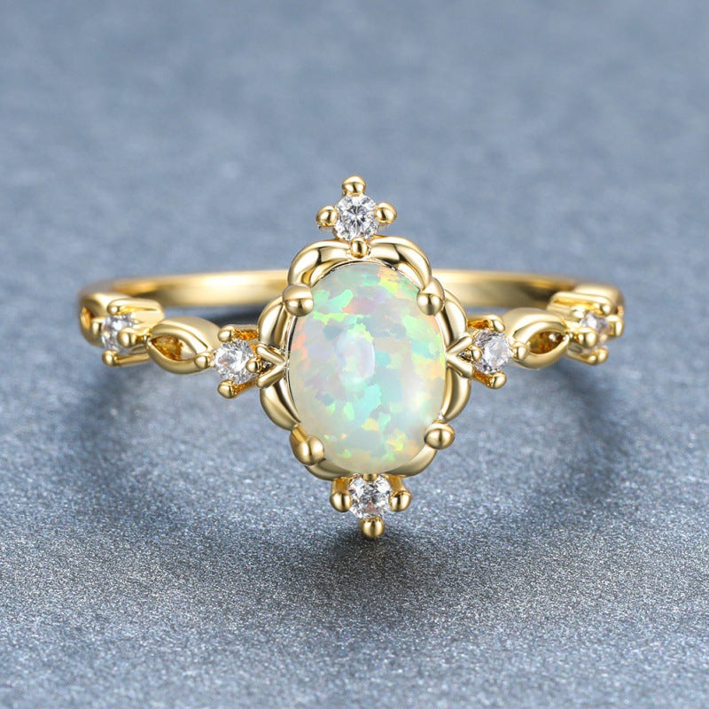 Vintage Oval Diamond Statement Ring (Luxury 18K Gold Engagement Band)