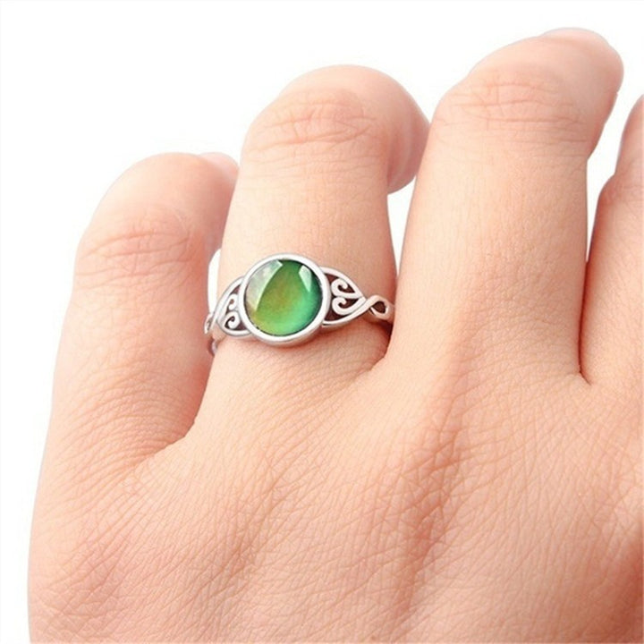 Celtic Pattern Mood Color Changing Ring