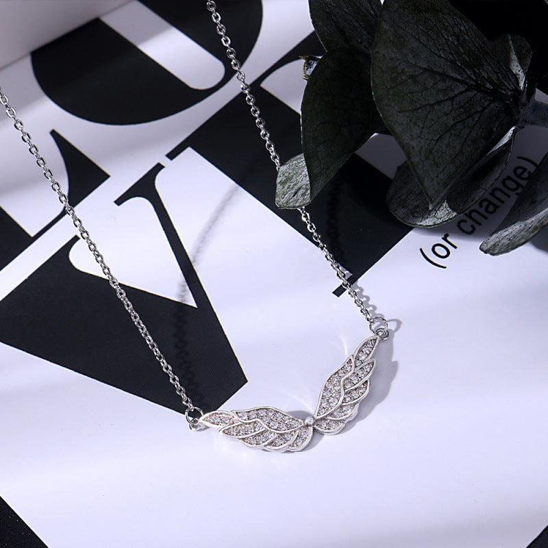 Pavé Angel Wings Choker (Light Luxury Niche Magical Necklace)