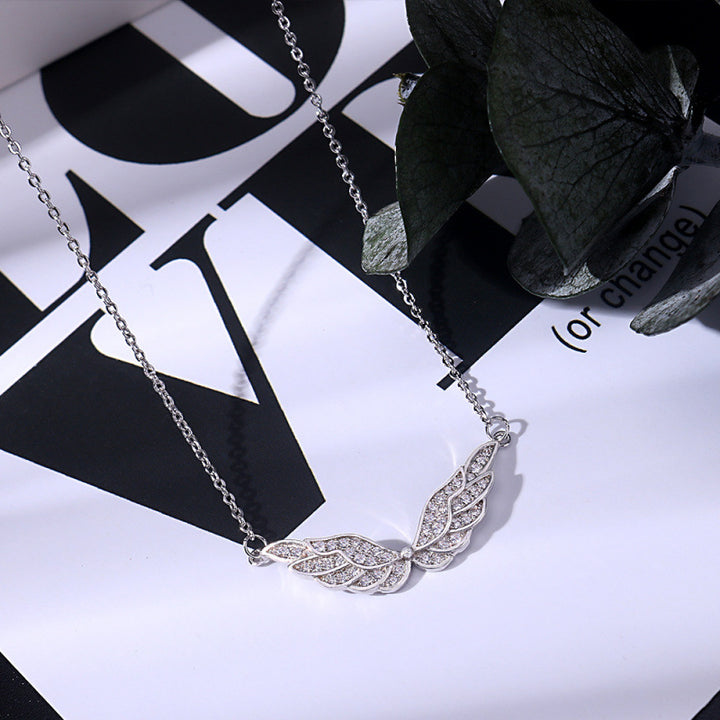 Pavé Angel Wings Choker (Light Luxury Niche Magical Necklace)