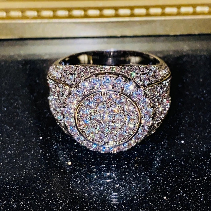 Double Halo Paved Ring
