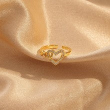 S925 Silver Angel Wing Diamond‑Set Cross Ring, Two‑Tone Faith‑Inspired Ring for Women