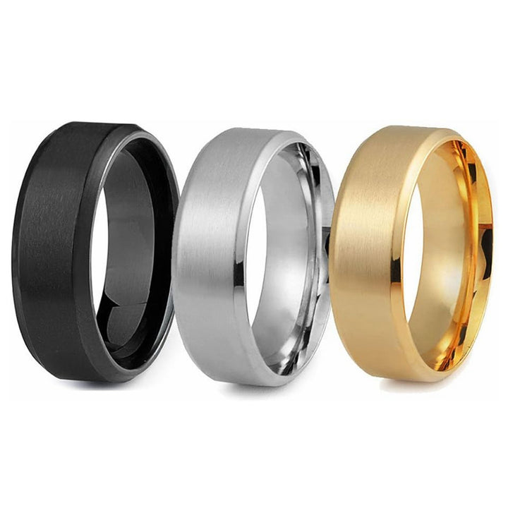 Minimalist Brushed Plain Band Ring (Niche Personalized Unisex Band)