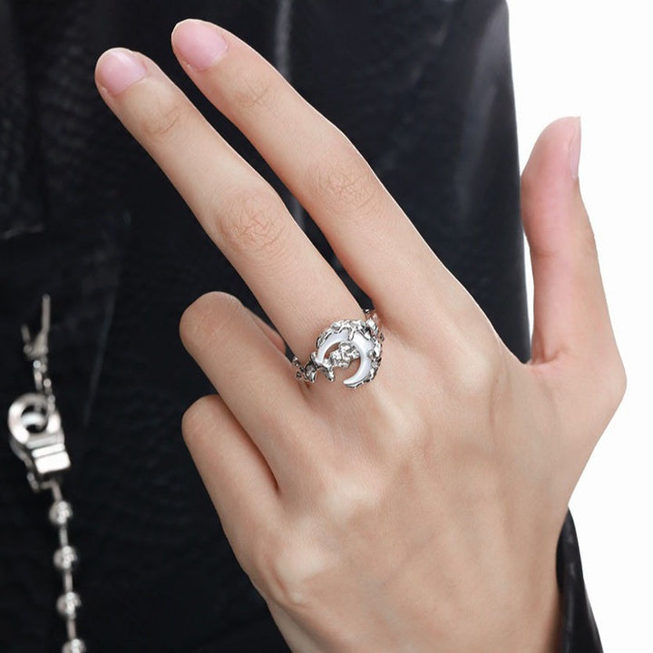 Vintage Moon Vine S925 Sterling Silver Ring