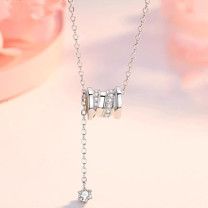 Diamond Barrel Lariat Y-Necklace (2 Colors Luxury Delicate Drop Choker)