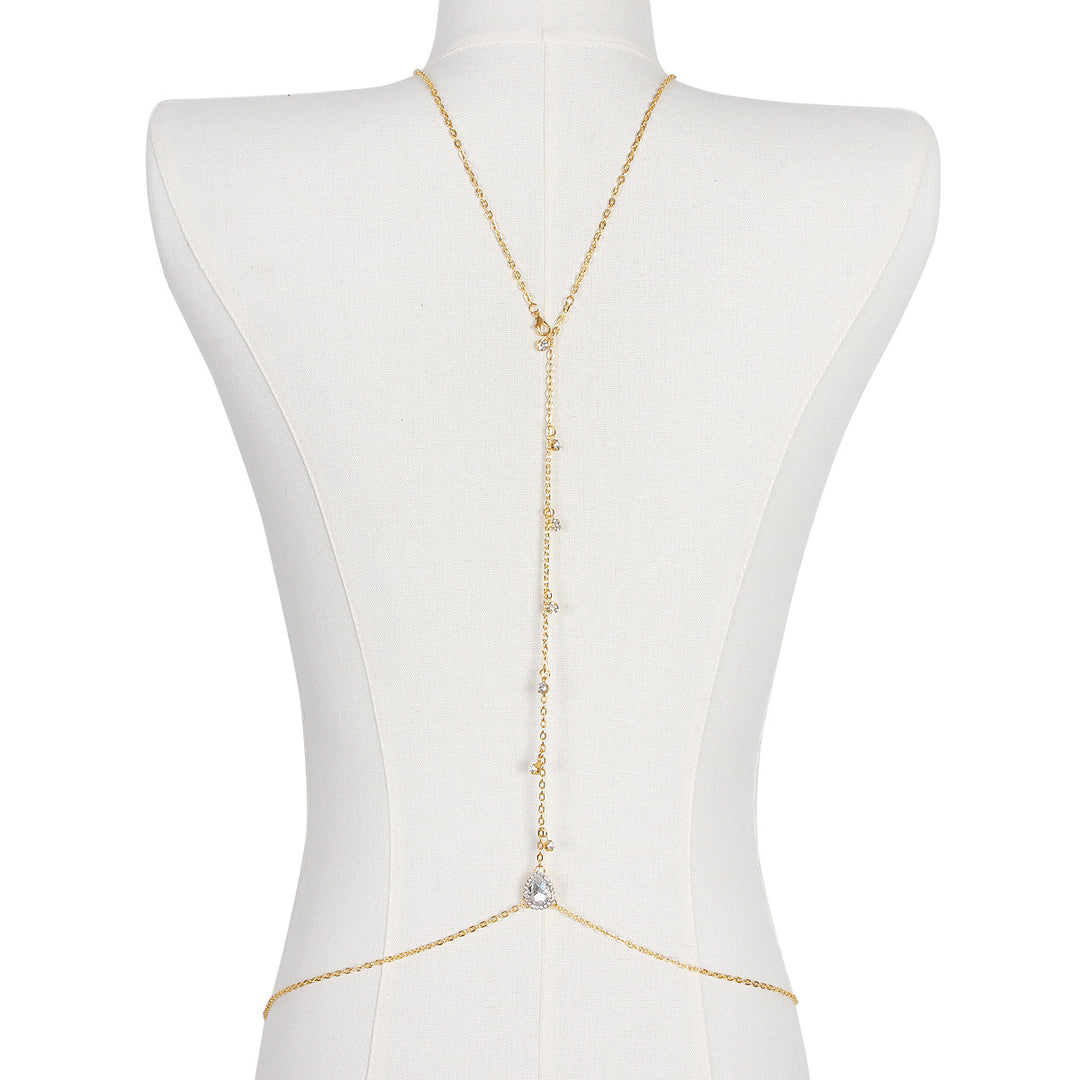 Teardrop Tassel Back Chain (Light Luxury Niche Sexy Body Chain)
