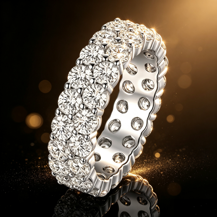 Double‑Row Full‑Stone Eternity Ring