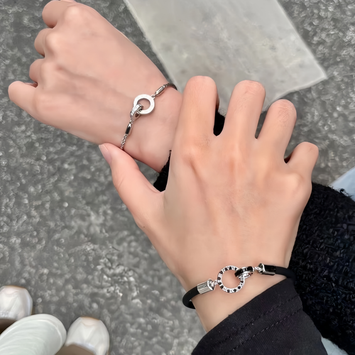 Time Lovers Couple Bracelet (Light Luxury Niche Commemorative Style)
