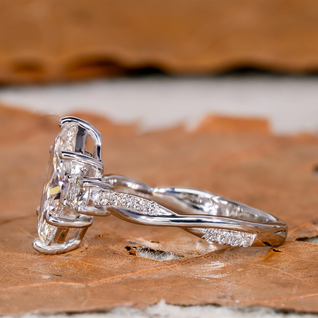 Marquise Cut Diamond Statement Ring (Elegant Engagement-Style Band)