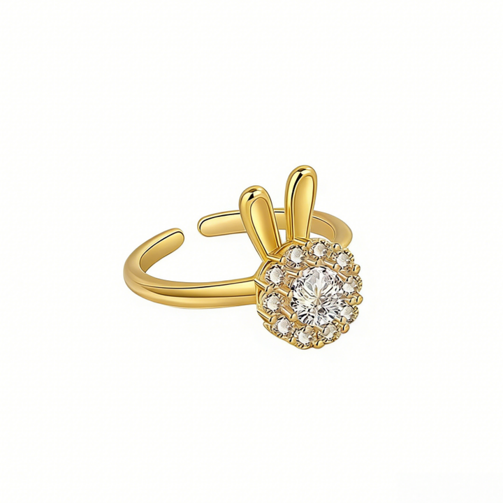 Spring Garden Themed Ring Set (Light Luxury Niche Adjustable Band)