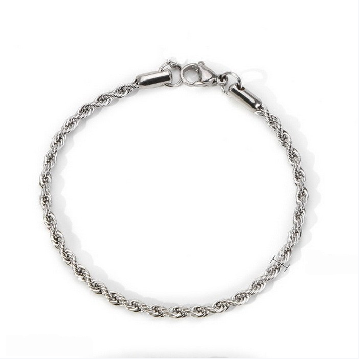 Twisted Chain Titanium Steel Bracelet (Minimalist Unisex Style)